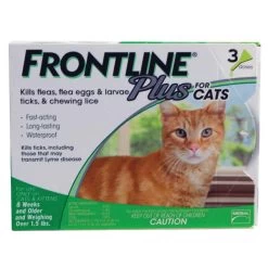 Frontline Plus For Cats - One Size - 3 Pk