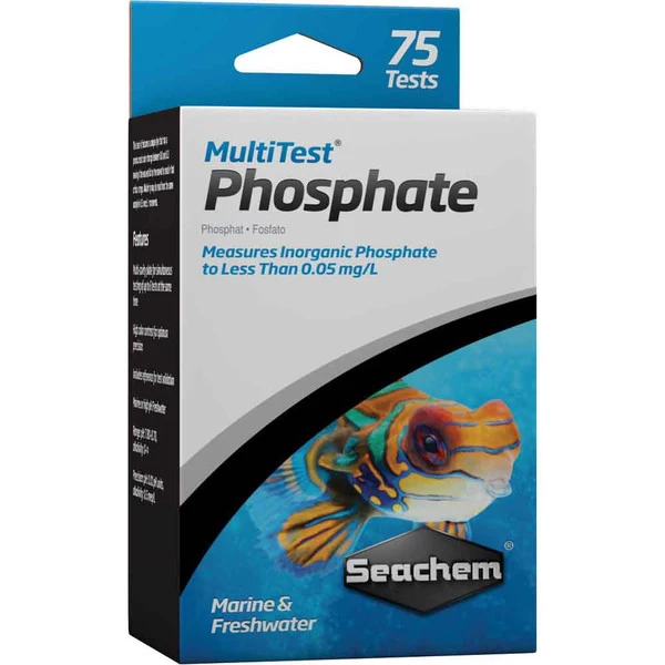 Seachem Phosphate Test Kit For Freshwater And Saltwater - 75 Tests 1 Seachem Phosphate Test Kit For Freshwater And Saltwater - 75 Tests