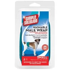Simple Solution Washable Wraps - For Male Dogs Up To 15 Lbs