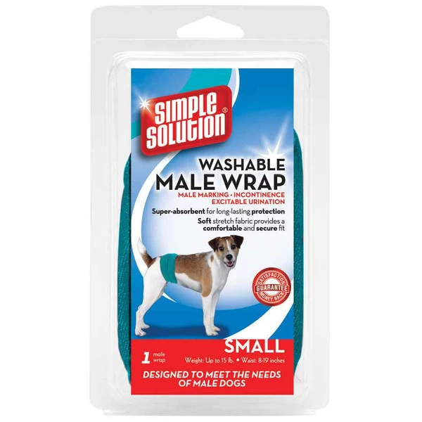 Simple Solution Washable Wraps - For Male Dogs Up To 15 Lbs 1 Simple Solution Washable Wraps - For Male Dogs Up To 15 Lbs