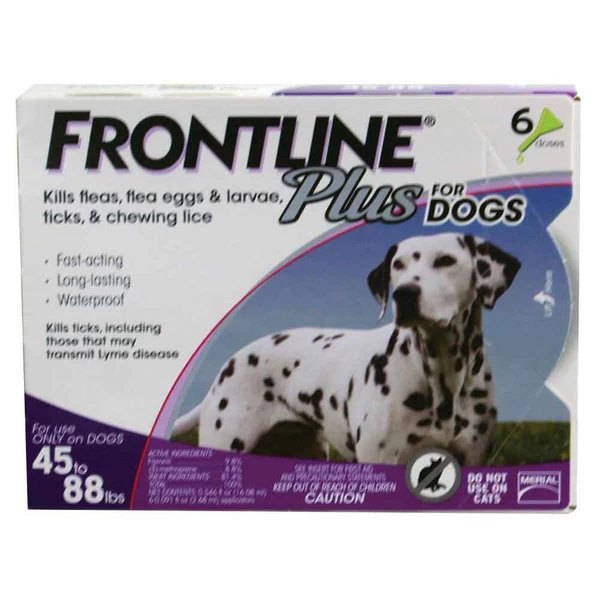 Frontline Plus For Dogs - Large - 45 To 88 Lb. - 6 Pk 1 Frontline Plus For Dogs - Large - 45 To 88 Lb. - 6 Pk