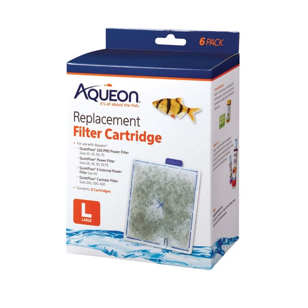 Aqueon Large Filter Cartridge - 6 Pk. 1 Aqueon Large Filter Cartridge - 6 Pk.