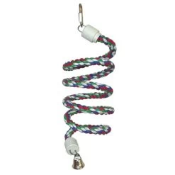 Happy Beak Bird Toy - Rainbow Cotton Rope Boing - Sm