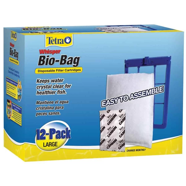 TETRA Whisper Bio-Bag Cartridge - Large - 12 Pk. - Unassembled 1 TETRA Whisper Bio-Bag Cartridge - Large - 12 Pk. - Unassembled