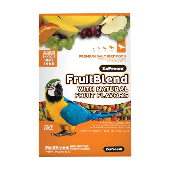 Zupreem - FruitBlend Flavor - Large Bird - 3.5 Lb 1 Zupreem - FruitBlend Flavor - Large Bird - 3.5 Lb