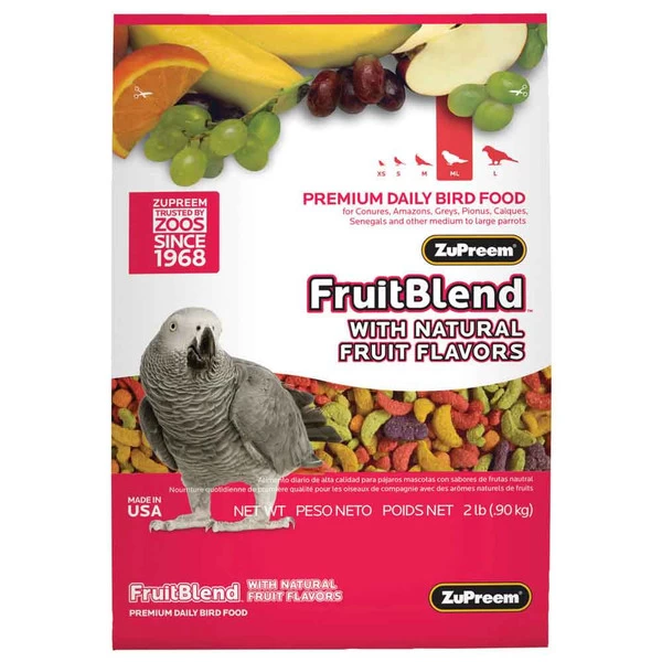 Zupreem - FruitBlend Flavor - Parrot & Conure - 2 Lb 1 Zupreem - FruitBlend Flavor - Parrot & Conure - 2 Lb