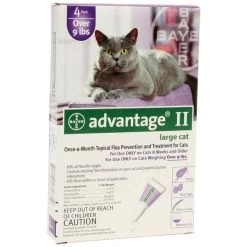 Advantage II For Cats And Kittens - Purple - 10 To 18 Lb. - 4 Pk.