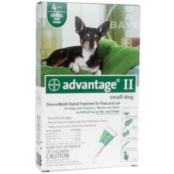 Advantage II For Dogs & Puppies - Green - Under 10 Lb - 4 Pk