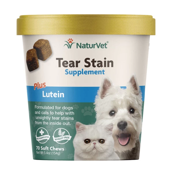 NaturVet Tear Stain+ Lutein Soft Chew 70 Ct. 1 NaturVet Tear Stain+ Lutein Soft Chew 70 Ct.
