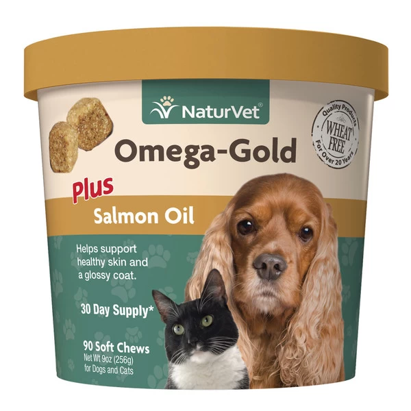 NaturVet Omega-Gold+ Salmon Oil Soft Chew 90 Ct. 1 NaturVet Omega-Gold+ Salmon Oil Soft Chew 90 Ct.