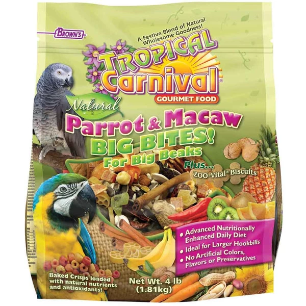 Tropical Carnival Natural Parrot & Macaw Food - 4 Lb. 1 Tropical Carnival Natural Parrot & Macaw Food - 4 Lb.