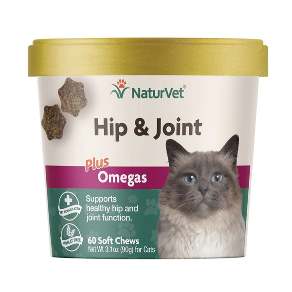 NaturVet Hip & Joint Plus Omegas For Cats Soft Chew - 60 Ct 1 NaturVet Hip & Joint Plus Omegas For Cats Soft Chew - 60 Ct