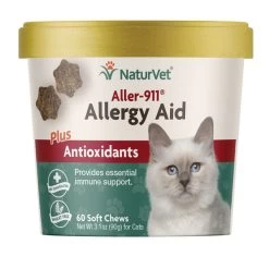 NaturVet Aller-911 Allergy Aid Plus Antioxidants Cats Soft