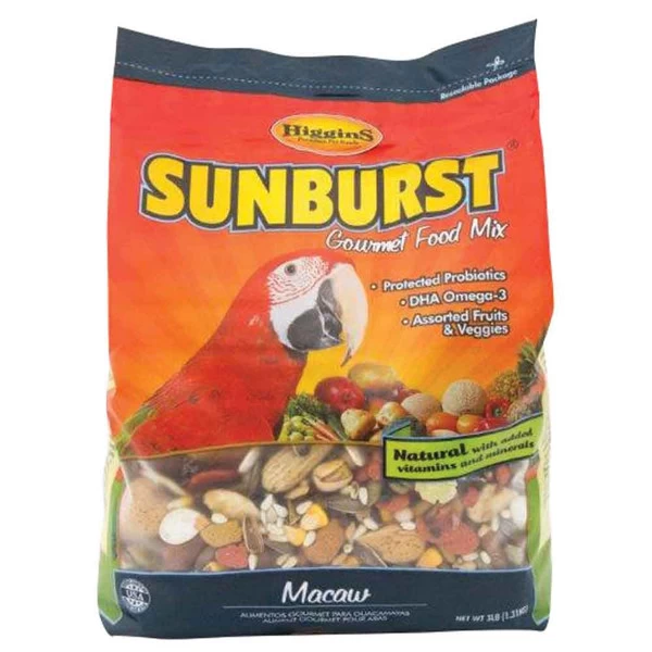 Higgins Sunburst Gourmet Bird Food - Macaw - 25 Lb 1 Higgins Sunburst Gourmet Bird Food - Macaw - 25 Lb