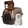 Petmate Two Door Top Load Kennel - Tan & Coffee - 24 In