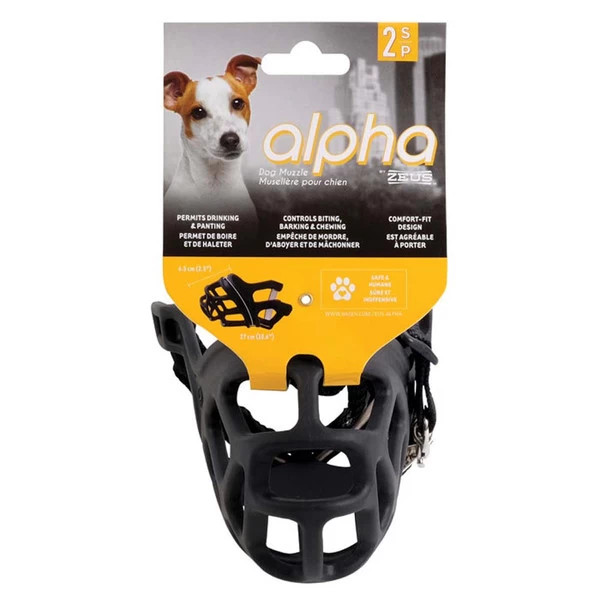 Zeus Alpha Dog Muzzle - Small 2 Zeus Alpha Dog Muzzle - Small - Image 2