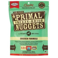 Primal Chicken Freeze Dried Nuggets - Dog - 5.5oz