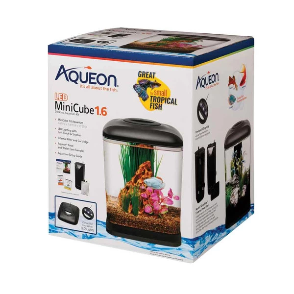 Aqueon - LED Mini Cube Aquarium Kit - 1.6 Gal 2 Aqueon - LED Mini Cube Aquarium Kit - 1.6 Gal - Image 2