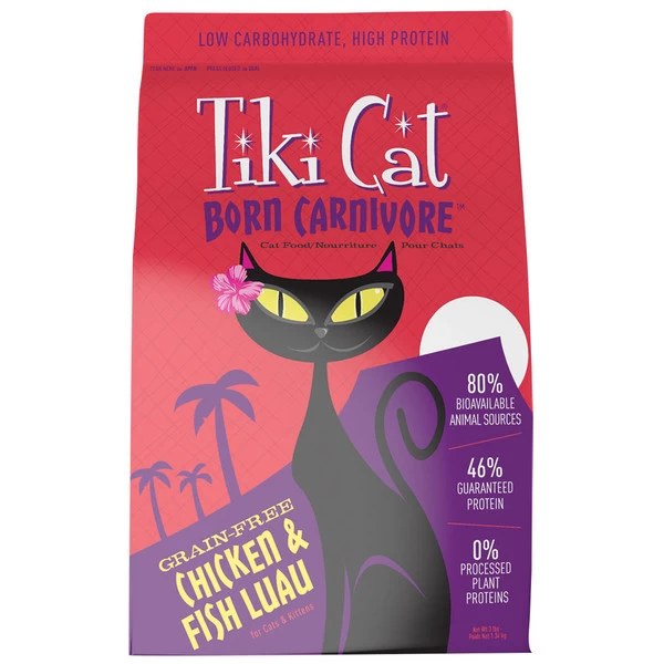 Tiki Cat Carnivore - Chicken Herring Salmon - 2.8 Lb *SO* 1 Tiki Cat Carnivore - Chicken Herring Salmon - 2.8 Lb *SO*