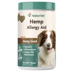 NaturVet - Hemp Allergy Aid - Dog - Soft Chews - 60 Ct