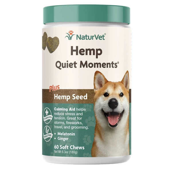 NaturVet - Hemp Quiet Moments - Dog - Soft Chews - 60 Ct 1 NaturVet - Hemp Quiet Moments - Dog - Soft Chews - 60 Ct