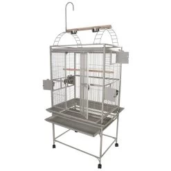 Playtop Bird Cage - 32 In X 23 In X 66 In - Platinum