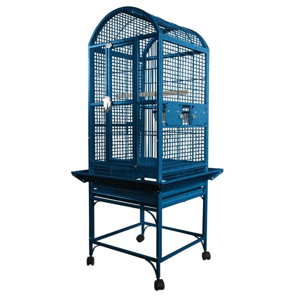 Dometop Bird Cage - 18 In X 18 In X 51 In - Blue 1 Dometop Bird Cage - 18 In X 18 In X 51 In - Blue