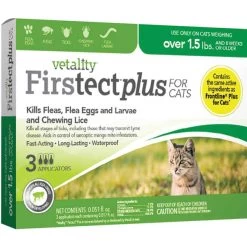 Vetality Firstect Plus For Cats - Over 1.5 Lbs - 3 Ct
