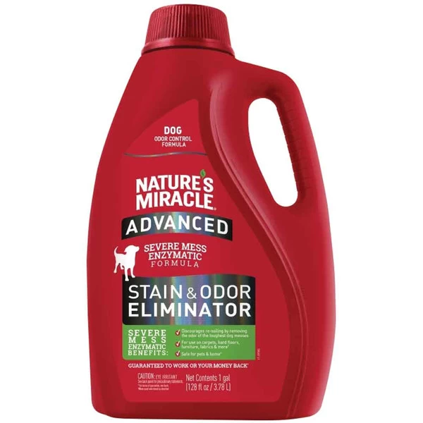 Nature's Miracle Adv Dog Stain & Odor W/Pour-128oz 1 Nature's Miracle Adv Dog Stain & Odor W/Pour-128oz