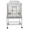 Elegant Flight Bird Cage - 32 In X 21 In X 61 In - Platinum