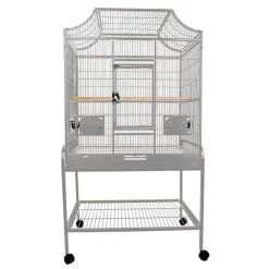 Elegant Flight Bird Cage - 32 In X 21 In X 61 In - Platinum