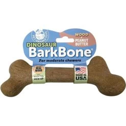 Barkbone Dinosaur Dog Chew - Wood & PB - Beast