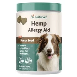 NaturVet - Hemp Allergy Aid - Dog - Soft Chews - 120 Ct