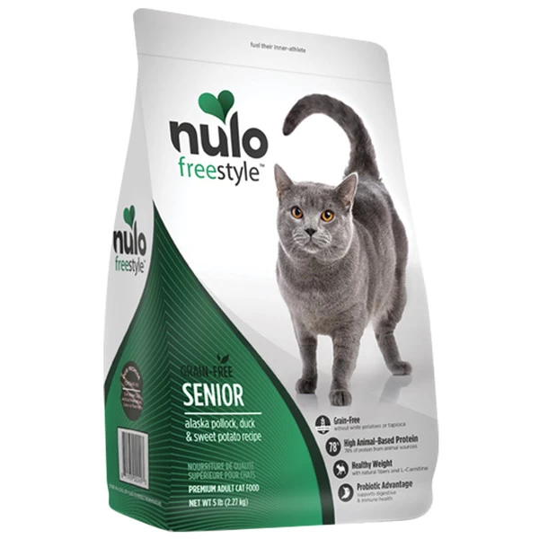 Nulo Freestyle Cat Food - Senior - Pollock & Duck - 5lb 1 Nulo Freestyle Cat Food - Senior - Pollock & Duck - 5lb