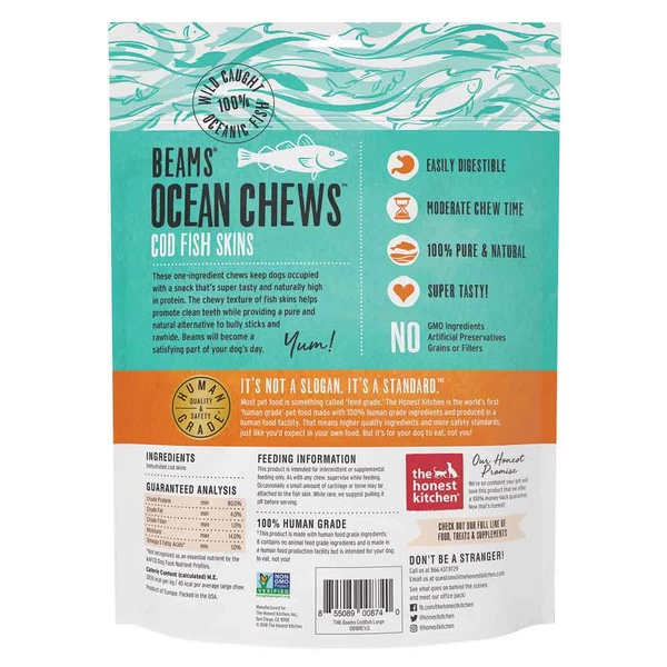 Honest Kitchen - Beams Ocean Chews - Cod - Large 2 Honest Kitchen - Beams Ocean Chews - Cod - Large - Image 2