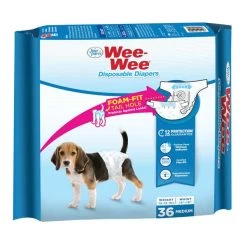 Wee-Wee - Disposable Diapers - MD - 36 Pk