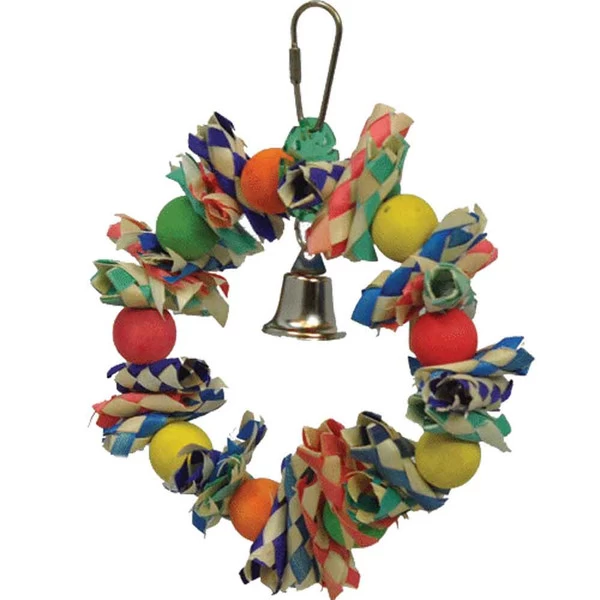 Happy Beak Bird Toy - Fiesta Wreath - Sm 1 Happy Beak Bird Toy - Fiesta Wreath - Sm