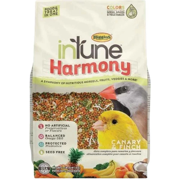Higgins - Intune Harmony - Canary & Finch Food - 2 Lb. 1 Higgins - Intune Harmony - Canary & Finch Food - 2 Lb.