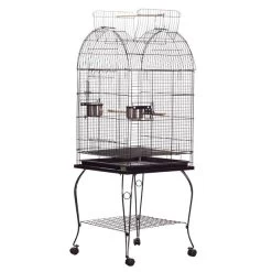 Economy Dome Top Bird Cage - 20 In X 20 In X 58 In - Black