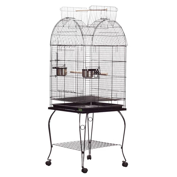 Economy Dome Top Bird Cage - 20 In X 20 In X 58 In - Black 1 Economy Dome Top Bird Cage - 20 In X 20 In X 58 In - Black