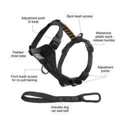 Kurgo Smart Harness W/ Belt Loop - Large - Black 7 Kurgo Smart Harness W/ Belt Loop - Large - Black -Animal Supplies Store 288903 4