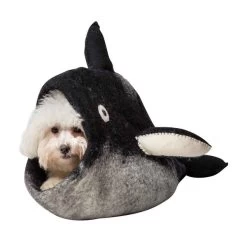 Distinctly Himalayan Orca Cave - Black & White -Animal Supplies Store 289460 3