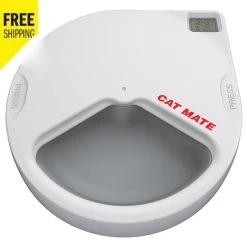 Cat Mate C300 3 Meal Automatic Pet Feeder - Hard & Wet Food