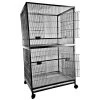 Extra Large Flight Bird Cage - 40 In. X 30 In. X 72 In. - Black