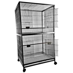 Extra Large Flight Bird Cage - 40 In. X 30 In. X 72 In. - Black