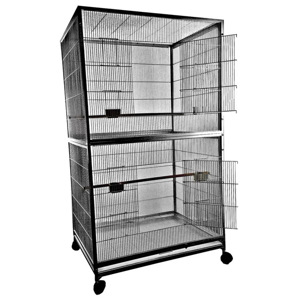 Extra Large Flight Bird Cage - 40 In. X 30 In. X 72 In. - Black 1 Extra Large Flight Bird Cage - 40 In. X 30 In. X 72 In. - Black