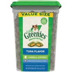 Greenies Feline Smartbites Hairball Tuna - 16 Oz