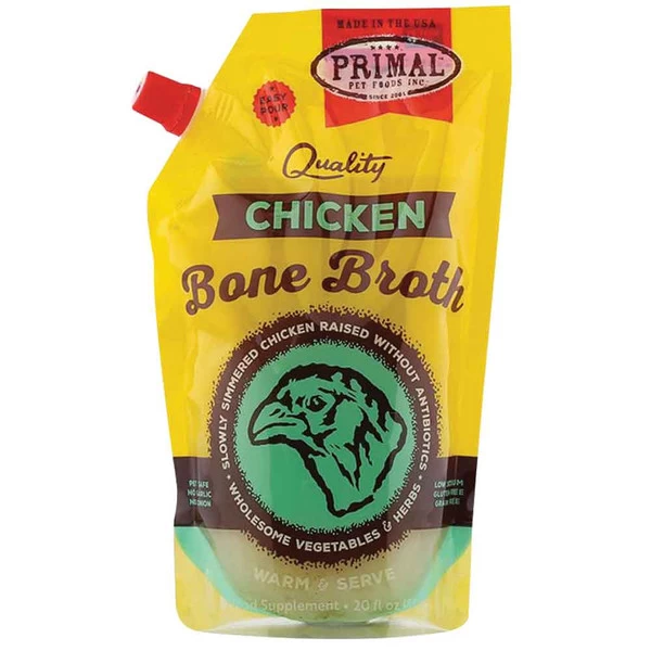 Primal Frozen Chicken Bone Broth Pouch - 20oz 1 Primal Frozen Chicken Bone Broth Pouch - 20oz