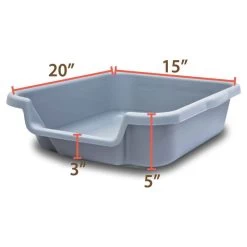 Peck Rock Puppy Pan - Gray - Small