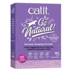 Catit Go Natural! - Pea Husk Clumping Cat Litter - Lavender - 2 Pk Of 7L